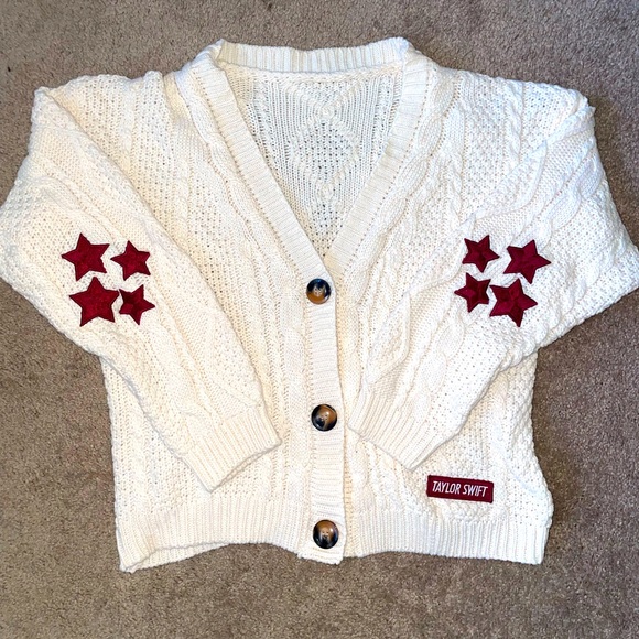 Taylor Swift Sweaters - AUTHENTIC TAYLOR SWIFT RED CARDIGAN XS/S